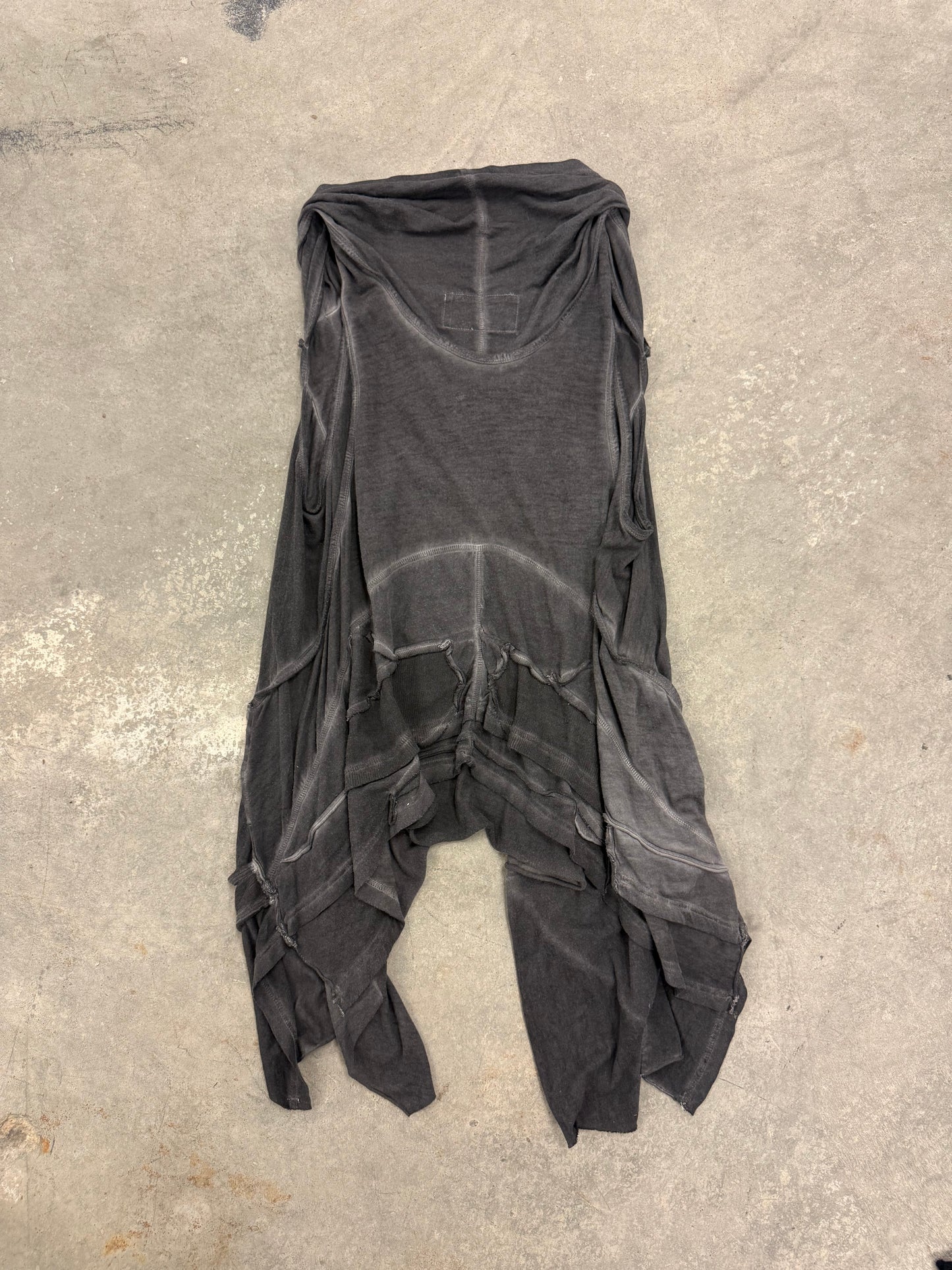 All Saints Charcoal Drape Top